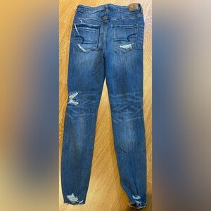 American Eagle Highest Rise Destroyed Jeggings